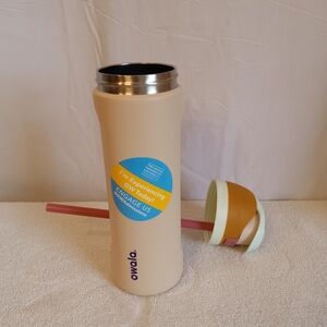 Owala 24 oz stainless steel water bottle flip top lid